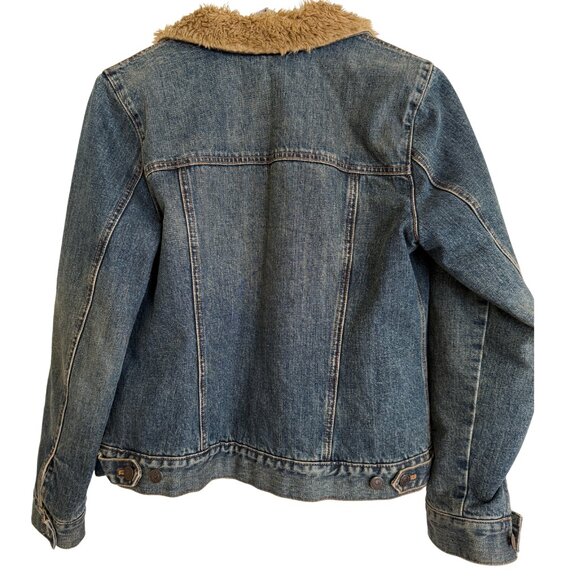 Y2K GAP Sherpa-Lined Denim Jacket (Fall 2002) Men’s M / Women’s L - Picture 3 of 6